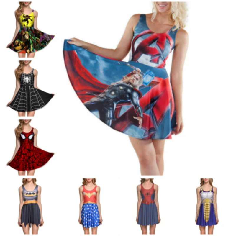 Dress Cosplay for Avengers Batman Superhero Party Captain America Tennis Skirt BodyBuilding Fitness Ultra Instinc Women Fashion
Dress Cosplay for Avengers Batman Superhero Party Captain America Tennis Skirt BodyBuilding Fitness Ultra Instinc Women Fashion