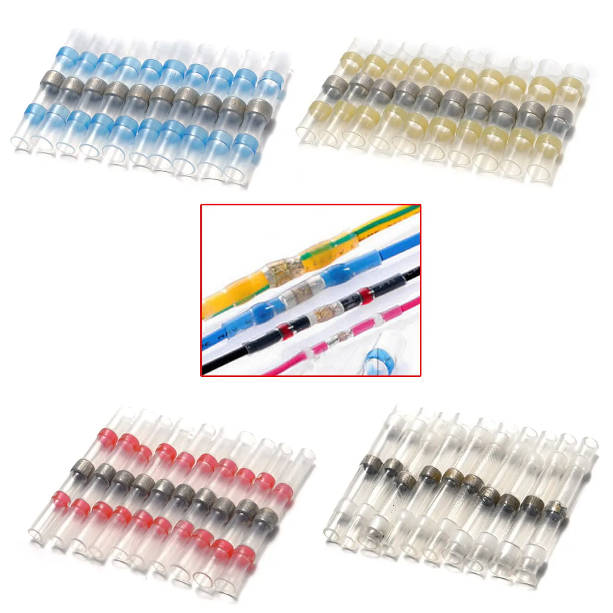 10Pcs 1.5-5.0mm Heat Shrink Butt Splice Electrical Terminal Connector Electrical Waterproof Seal Heat Shrink Butt Terminals
10Pcs 1.5-5.0mm Heat Shrink Butt Splice Electrical Terminal Connector Electrical Waterproof Seal Heat Shrink Butt Terminals