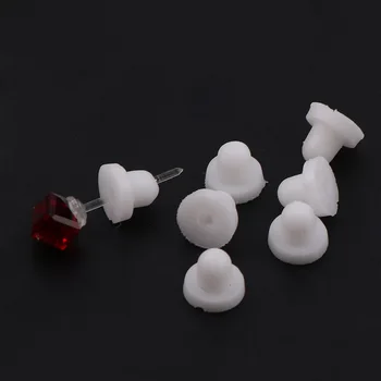 5x6mm White Earrings Silicone Barrel Bullet Plastic Earnuts Rubber Ear Pad Plugging Stopper DIY Earring back Earstud Findings
5x6mm White Earrings Silicone Barrel Bullet Plastic Earnuts Rubber Ear Pad Plugging Stopper DIY Earring back Earstud Findings