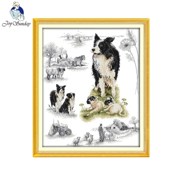 Joy sunday animal style Herding dog cross stitch pattern kits handcraft make embroidery with chart
Joy sunday animal style Herding dog cross stitch pattern kits handcraft make embroidery with chart
