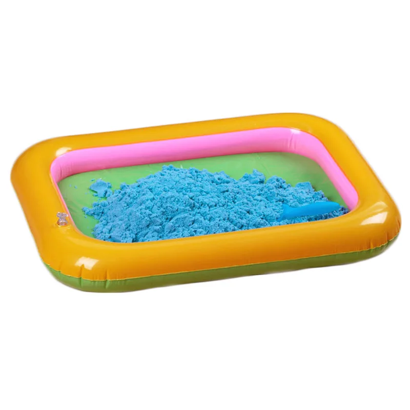 Multi-function Inflatable Sand Tray Inflatable Sandbox For Children Kids Indoor Playing Sand Clay Color Mud Toys Accessories 11