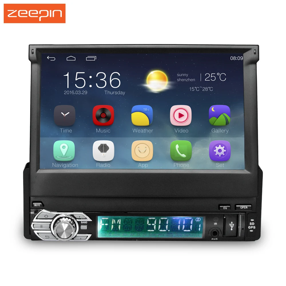 Zeepin 7 inch RM-CT008 Car Multimedia Player Android 6.0 1 din GPS Navigation Retractable Screen Support Steering wheel control
Zeepin 7 inch RM-CT008 Car Multimedia Player Android 6.0 1 din GPS Navigation Retractable Screen Support Steering wheel control