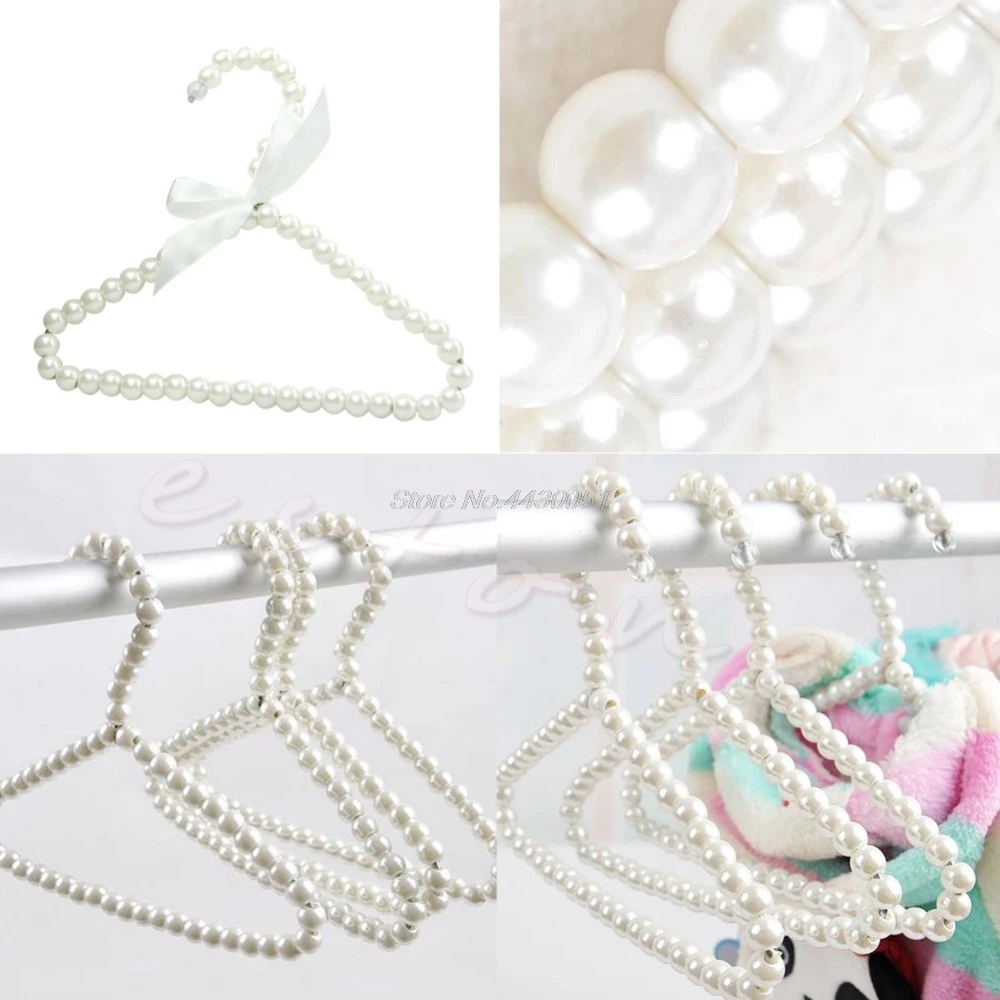 Plastic Pearl Beaded Bow Clothes Dress Coat Hangers Wedding For Kid Children Save-Space Storage Organizer Dry Rack MAY18_35
Plastic Pearl Beaded Bow Clothes Dress Coat Hangers Wedding For Kid Children Save-Space Storage Organizer Dry Rack MAY18_35