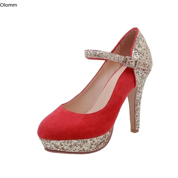 Olomm Women Platform Pumps Buckle Strap Stiletto High Heels Pumps Round Toe Black Red Nude Party Dress Women Plus US Size 3-10.5
Olomm Women Platform Pumps Buckle Strap Stiletto High Heels Pumps Round Toe Black Red Nude Party Dress Women Plus US Size 3-10.5