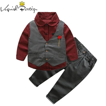 New boys clothes gentleman kids clothes party and wedding clothing set long sleeve costume for kids
New boys clothes gentleman kids clothes party and wedding clothing set long sleeve costume for kids