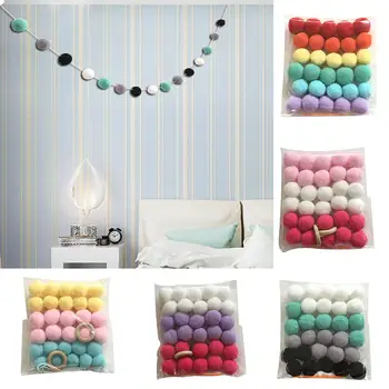 Wool Felt Balls Nordic Style Colorful Pom Ball Kids Room Wall Hanging Garland Birthday Party Nursery Decor Hanging Ornament
Wool Felt Balls Nordic Style Colorful Pom Ball Kids Room Wall Hanging Garland Birthday Party Nursery Decor Hanging Ornament