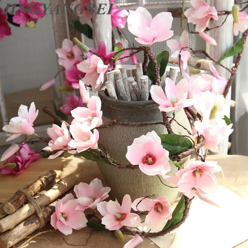 High quality 1.8m Silk flowers orchid Magnolia vine wedding Party artificial yulan flowers for home decoration
High quality 1.8m Silk flowers orchid Magnolia vine wedding Party artificial yulan flowers for home decoration
