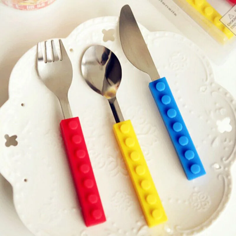 Creative Legoe Bricks Portable Silicone Stainless Steel Travel Kids Adult Cutlery Fork Picnic Set Gift For Child Dinnerware Hot
Creative Legoe Bricks Portable Silicone Stainless Steel Travel Kids Adult Cutlery Fork Picnic Set Gift For Child Dinnerware Hot