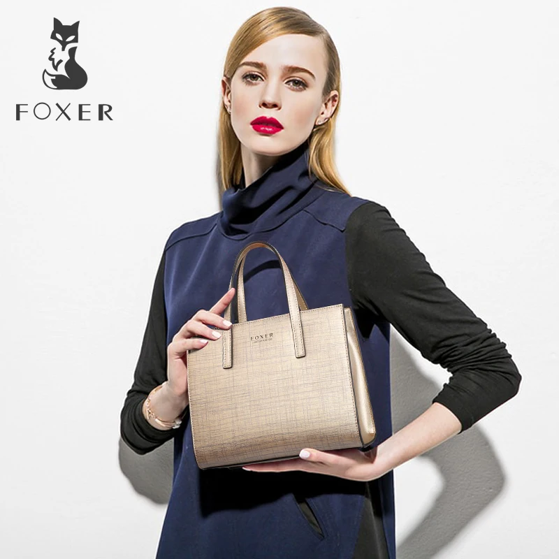 FOXER Брендовые женские сумки из воловьей кожи на плечо новый дизайн модная женская