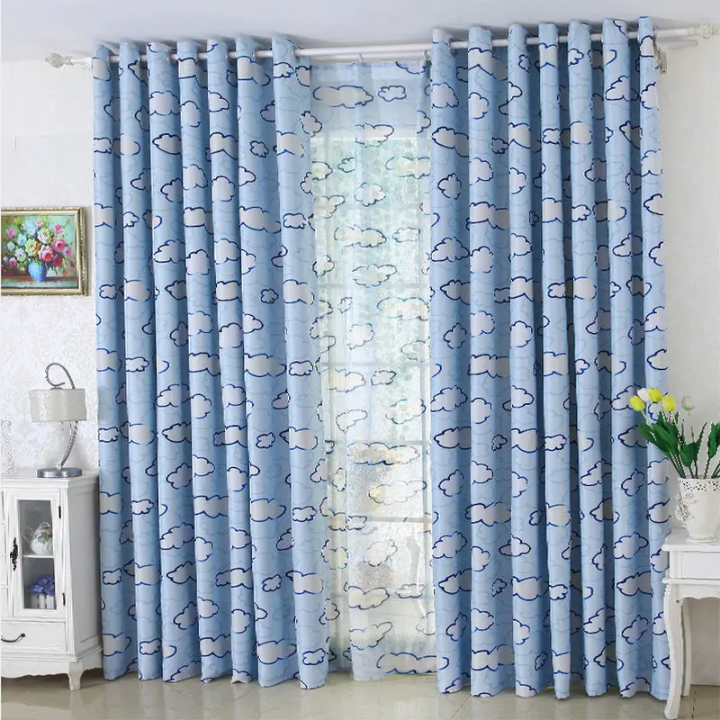 Lovely Cartoon Blackout Curtains for Kids/Children Bedroom White Clouds Pattern Curtain Tulle Window Drapes Pink/Blue Home Decor
Lovely Cartoon Blackout Curtains for Kids/Children Bedroom White Clouds Pattern Curtain Tulle Window Drapes Pink/Blue Home Decor