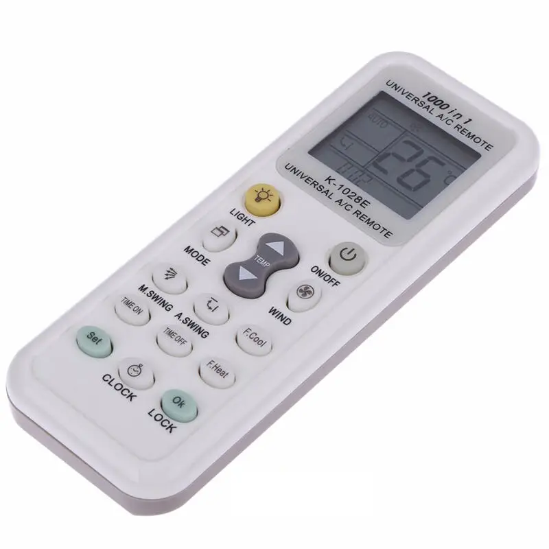 Universal Wireless K-1028E 1000 in 1 AC Digital LCD Remote Control For Air Conditioner Remote Controller
Universal Wireless K-1028E 1000 in 1 AC Digital LCD Remote Control For Air Conditioner Remote Controller