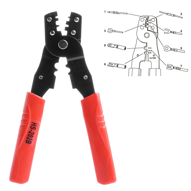 HS-202B Multi Functional Portable Hand Crimping Plier Terminals Crimpper Tool New 2019
HS-202B Multi Functional Portable Hand Crimping Plier Terminals Crimpper Tool New 2019
