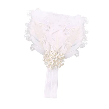 Girls Handmade Feather Hairwear Baby Girls Pearl Flower With Feather Design Headband Headwear
Girls Handmade Feather Hairwear Baby Girls Pearl Flower With Feather Design Headband Headwear