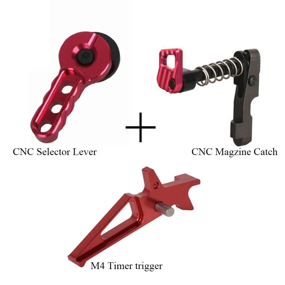 EMERSONGEAR-CNC-Airsoft-Machined-Selector-Lever-Magazine-Release-Catch-for-M4-M16-Series-Black-Magzine-Catch