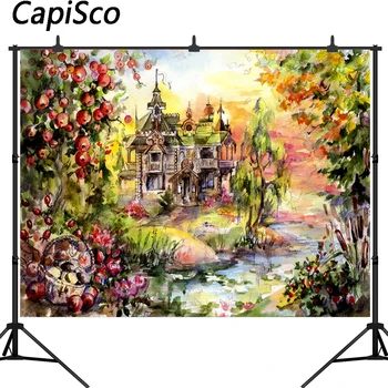 Capisco Photography backdrops Oil Painting Harvested apples Castle baby shower backdrop birthday party photocall studio props
Capisco Photography backdrops Oil Painting Harvested apples Castle baby shower backdrop birthday party photocall studio props