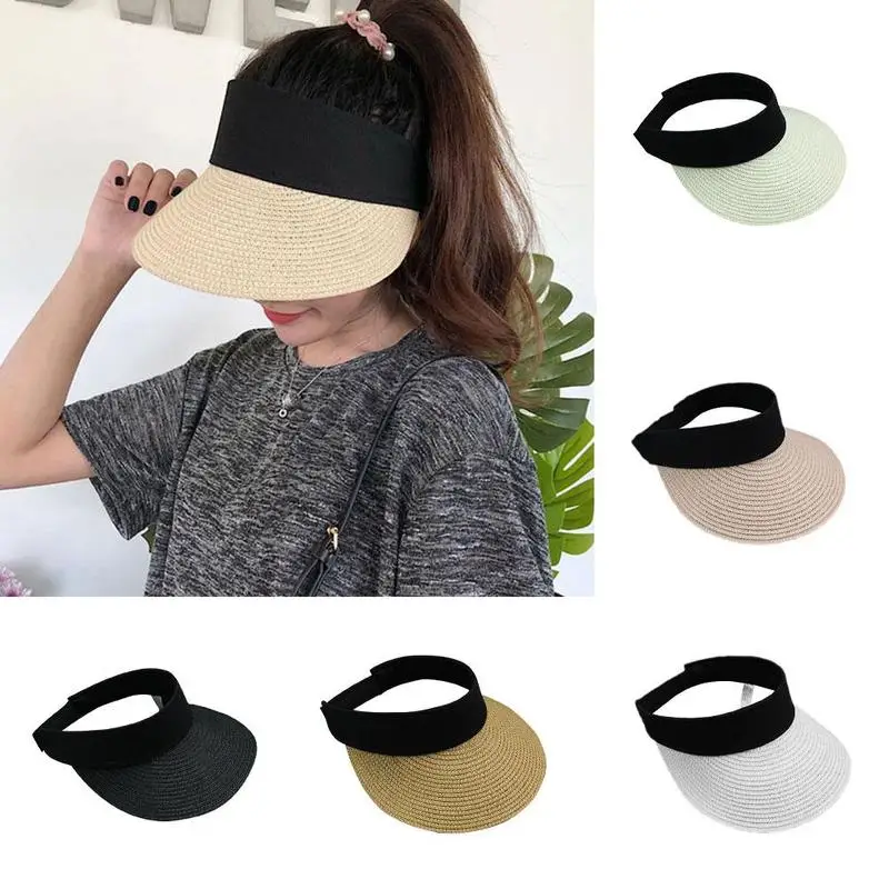 New Simple Summer Straw Sun Hat Women Pearl Backable Sun Visor Hat with Big Heads Wide Brim UV Protection Female Cap PSG2530
New Simple Summer Straw Sun Hat Women Pearl Backable Sun Visor Hat with Big Heads Wide Brim UV Protection Female Cap PSG2530