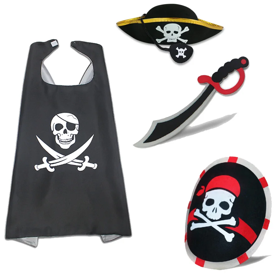 SPECIAL 70*70 cm Pirate Costume For Kids Sword Felt Shield Pirate Hat Role Playing Pirate Kids Clothes Halloween Costume
SPECIAL 70*70 cm Pirate Costume For Kids Sword Felt Shield Pirate Hat Role Playing Pirate Kids Clothes Halloween Costume