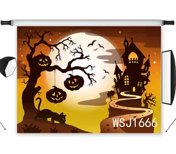LB Polyester & Vinyl Halloween Cartoon Pumpkin Lantern Hanging On Dead Tree Backgrounds For Photo Studio Photography Backdrops
LB Polyester & Vinyl Halloween Cartoon Pumpkin Lantern Hanging On Dead Tree Backgrounds For Photo Studio Photography Backdrops