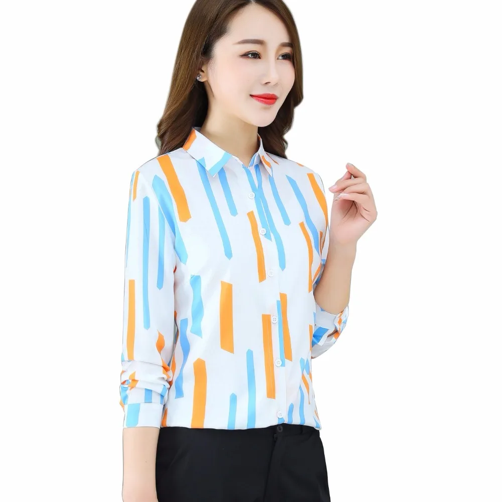 Fall Colorful Striped Tops Women Fashion Work Wear Office Shirts Femme Chiffon Blusas Mujer 2019 Long Sleeve Women Blouse Rayas
Fall Colorful Striped Tops Women Fashion Work Wear Office Shirts Femme Chiffon Blusas Mujer 2019 Long Sleeve Women Blouse Rayas