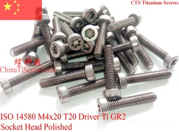 Titanium screws M4x20 ISO 14580 Socket Head T20 Driver Ti GR2 Polished 10 pcs
Titanium screws M4x20 ISO 14580 Socket Head T20 Driver Ti GR2 Polished 10 pcs