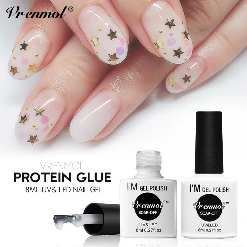 Vrenmol 8ml 2019 Newest Clear Milky Protein Color Semic Permanent Nail Gel Polish DIY Manicure Nail Art
Vrenmol 8ml 2019 Newest Clear Milky Protein Color Semic Permanent Nail Gel Polish DIY Manicure Nail Art