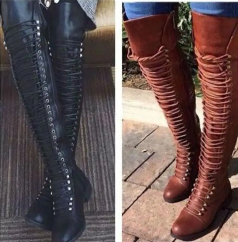 Knee High Booties Woman Nice cross-tied Riding Boots Women Shooes Chaussures Femme Ete Zip Rivets Girls Sapato Feminino
Knee High Booties Woman Nice cross-tied Riding Boots Women Shooes Chaussures Femme Ete Zip Rivets Girls Sapato Feminino