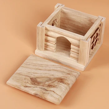 Durable Wooden Hamster Nest House Odorless Non Toxic Wooden Hut And Castle Small Animal Playground Chew Toy
Durable Wooden Hamster Nest House Odorless Non Toxic Wooden Hut And Castle Small Animal Playground Chew Toy
