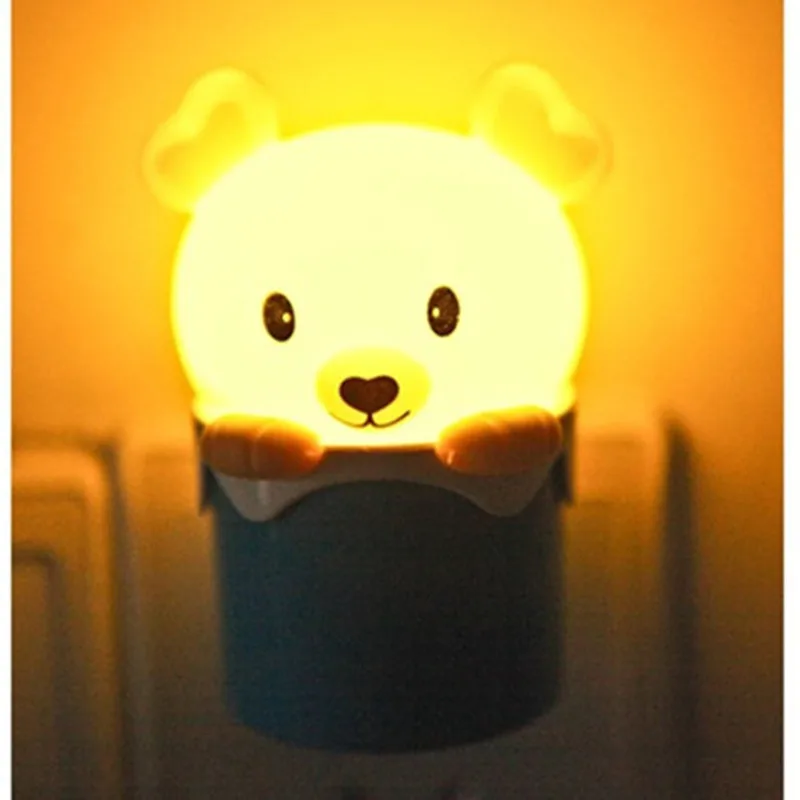 Light Sensor Control Bear LED Night Light 110V 220V Cartoon Mini Animal Bedroom Bedside Lamp for Children Kids Baby US EU Plug
Light Sensor Control Bear LED Night Light 110V 220V Cartoon Mini Animal Bedroom Bedside Lamp for Children Kids Baby US EU Plug