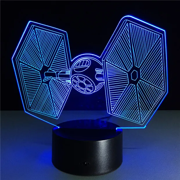 Star Wars TIE Fighter Color Changing Light Cool Laser Engraved Light 3D Deco Lamps Creative Gifts for Children GX-TF33
Star Wars TIE Fighter Color Changing Light Cool Laser Engraved Light 3D Deco Lamps Creative Gifts for Children GX-TF33