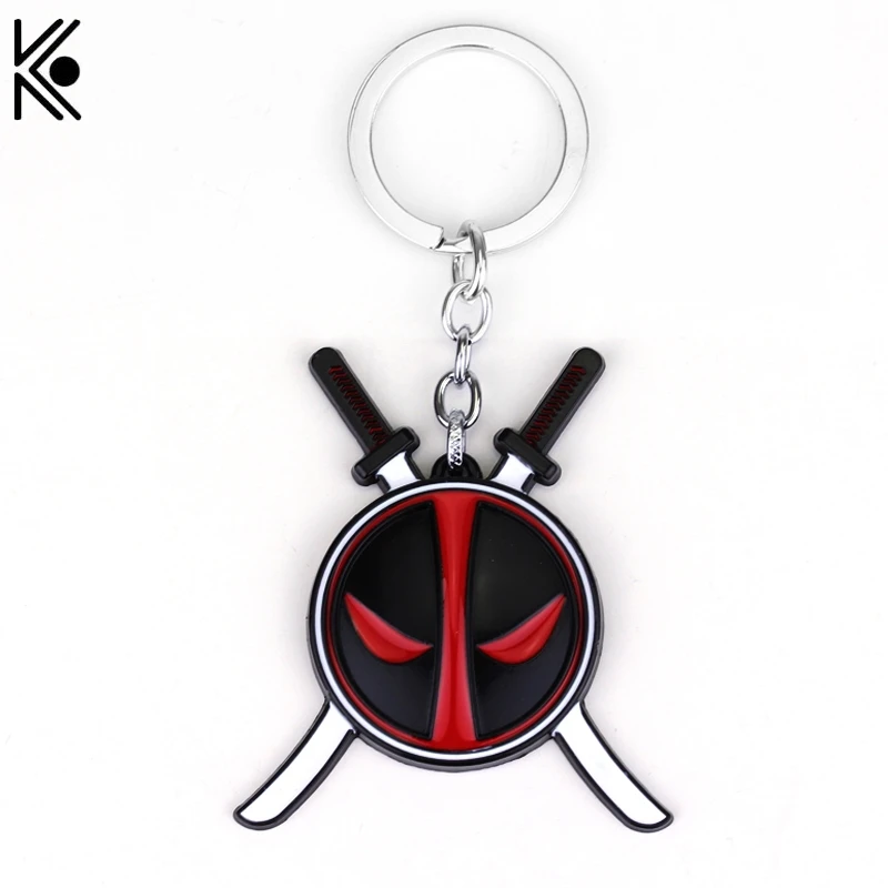 Marvel Superhero Deadpool Mask Keychain Fashion Unique Jewellery for Men Black And Red Deadpool Keychain With Two Swords
Marvel Superhero Deadpool Mask Keychain Fashion Unique Jewellery for Men Black And Red Deadpool Keychain With Two Swords