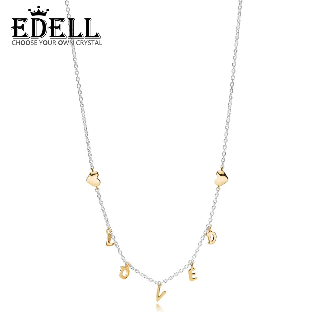 EDELL 100% 925 Sterling Silver 367818 Shine Loved Script Collier Necklace 2019 New Valentine's Day Gift High Quality Jewelry
EDELL 100% 925 Sterling Silver 367818 Shine Loved Script Collier Necklace 2019 New Valentine's Day Gift High Quality Jewelry