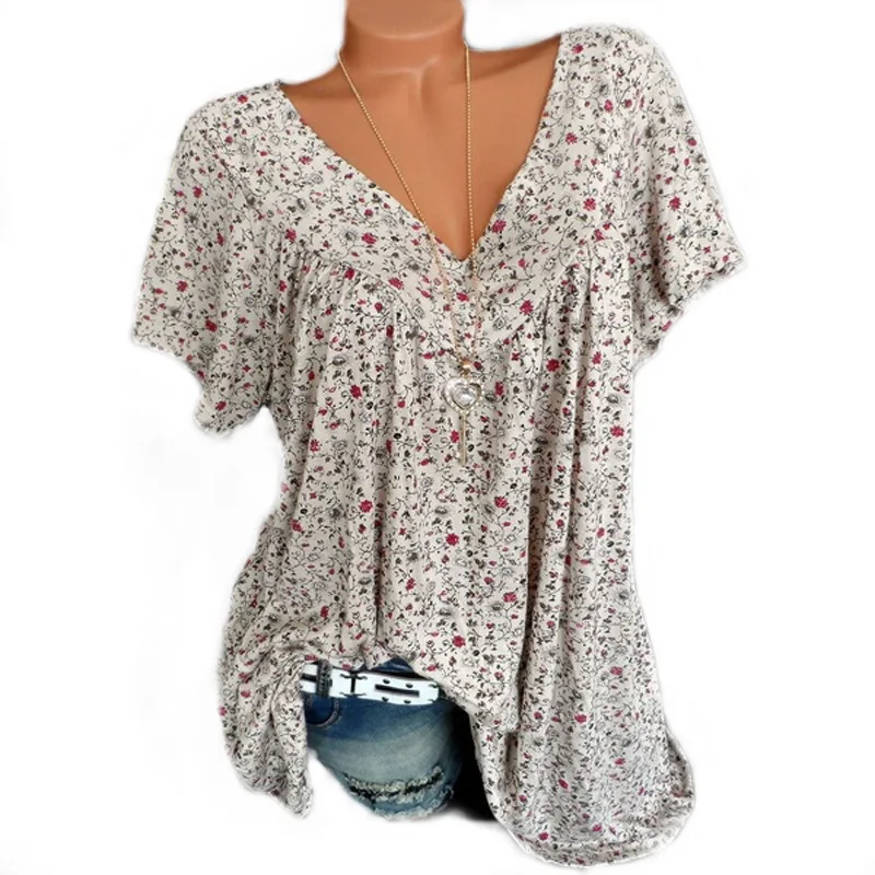 Plus Size 5xl Ladies Tops Shirt Womens Tops And Blouses 2019 Printed Short Sleeve Blouses Tunic Short Sleeve V Neck Blouse
Plus Size 5xl Ladies Tops Shirt Womens Tops And Blouses 2019 Printed Short Sleeve Blouses Tunic Short Sleeve V Neck Blouse