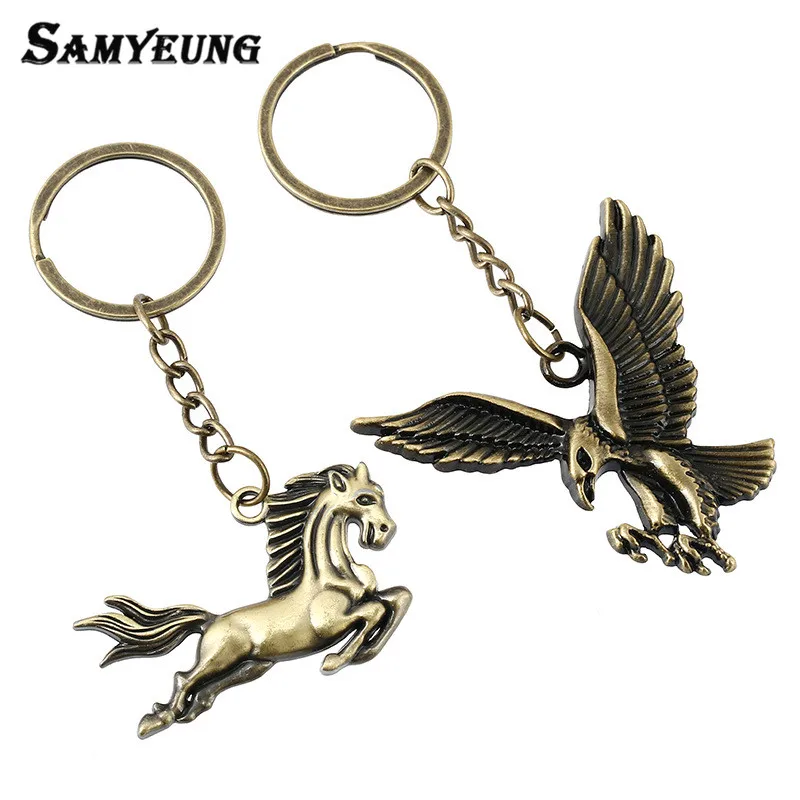Punk Metal Horse Eagle Keychains for Women Love Men Christmas DIY Simple Key Chains Male Keyring Key Holder Porte Clef
Punk Metal Horse Eagle Keychains for Women Love Men Christmas DIY Simple Key Chains Male Keyring Key Holder Porte Clef