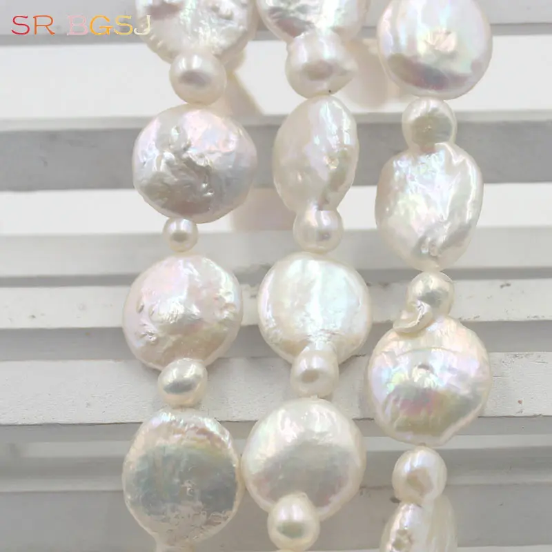Free Shipping 15mm New Arrival Gourd Shape Coin Ball Shape Reborn Freshwater White Natural Pearl Jewelry Beads Strand 15"
Free Shipping 15mm New Arrival Gourd Shape Coin Ball Shape Reborn Freshwater White Natural Pearl Jewelry Beads Strand 15"