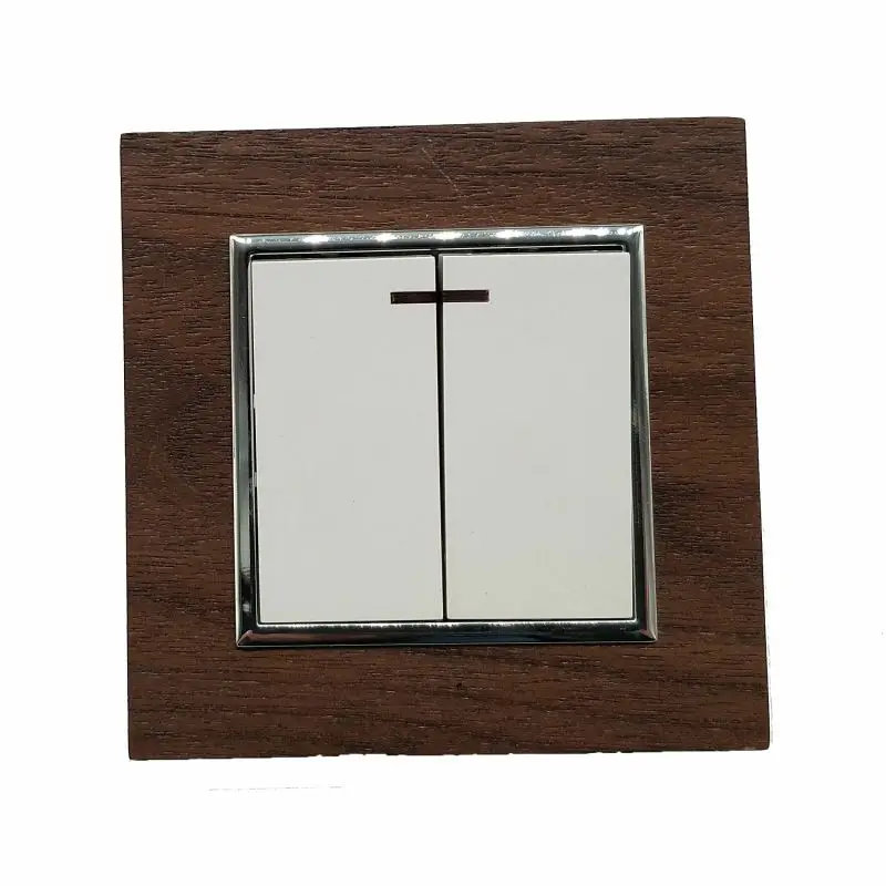 Light switch High quality popular wooden wall switch two sets of switches with indicator European lamp beech color embedded
Light switch High quality popular wooden wall switch two sets of switches with indicator European lamp beech color embedded