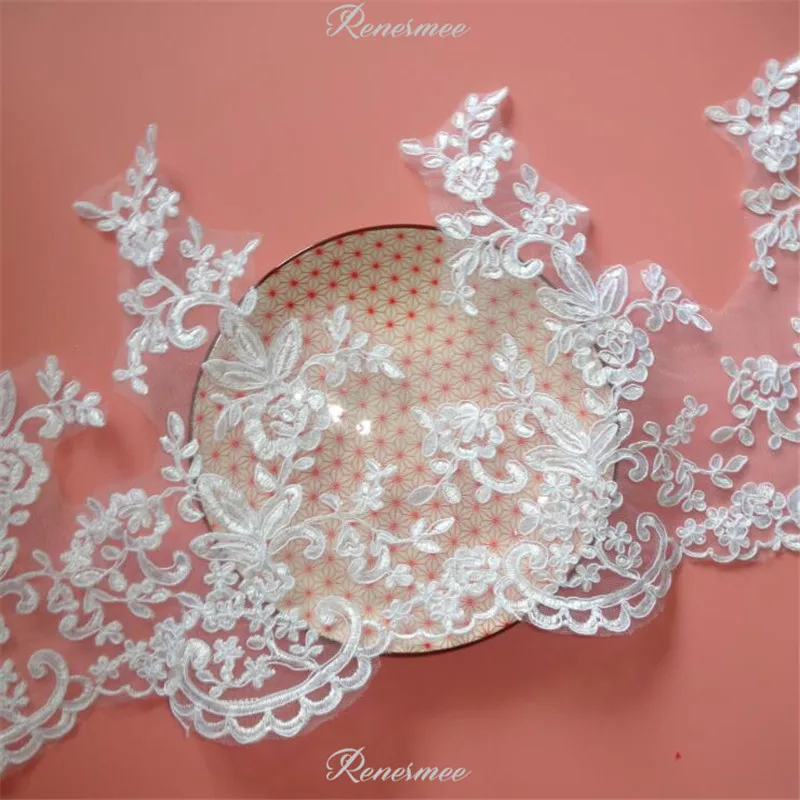 Delicate 1Meter White Cording Fabric Flower Venise Venice Mesh Lace Trim Applique Sewing Craft for Wedding Dec. 28cm SX23
Delicate 1Meter White Cording Fabric Flower Venise Venice Mesh Lace Trim Applique Sewing Craft for Wedding Dec. 28cm SX23
