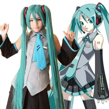 Vocaloid Hatsune Miku Cosplay Costume Clothes Theatrical Costume Halloween costume Top+skirts+vest+tie+2 Gauntlets free shipping
Vocaloid Hatsune Miku Cosplay Costume Clothes Theatrical Costume Halloween costume Top+skirts+vest+tie+2 Gauntlets free shipping