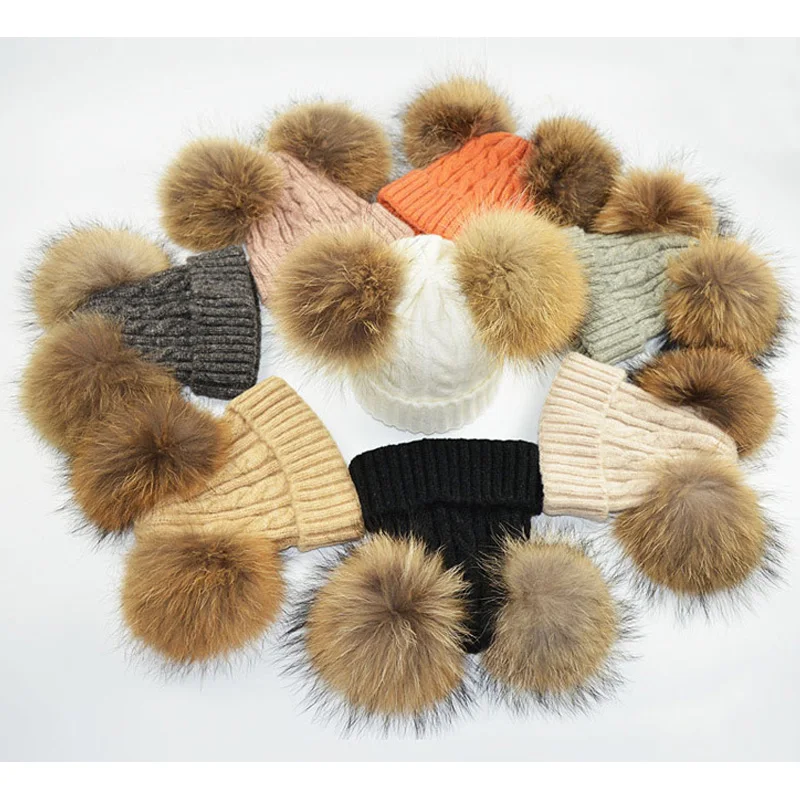 New Natural Raccoon Fur Balls Kids' Hat Girls' And Boy's Hats Cap Cotton Blend With Real Raccoon Fur Balls
New Natural Raccoon Fur Balls Kids' Hat Girls' And Boy's Hats Cap Cotton Blend With Real Raccoon Fur Balls