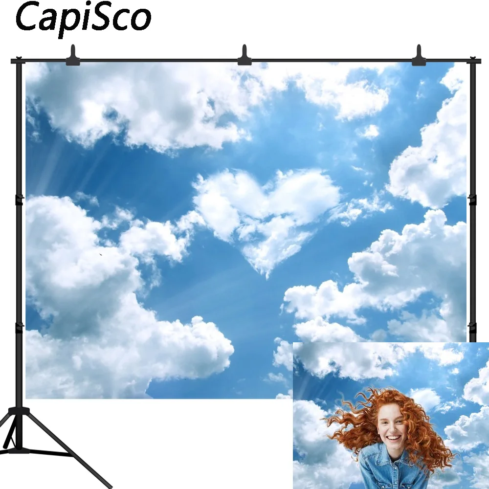 Capisco Clouds Blue Sky Baby Newborn shower party Photography Backgrounds Custom Photographic Backdrops For Photo Studio
Capisco Clouds Blue Sky Baby Newborn shower party Photography Backgrounds Custom Photographic Backdrops For Photo Studio