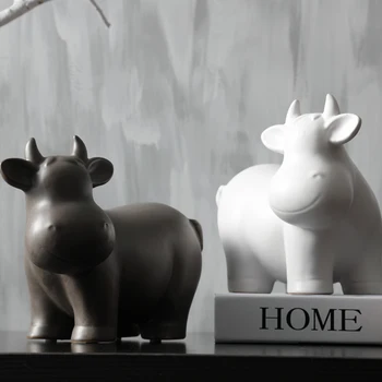 Nordic Minimalist Black/white Ceramic Cattle Figurines & Miniatures Cows Ceramic Crafts for Home Decor Photography Props
Nordic Minimalist Black/white Ceramic Cattle Figurines & Miniatures Cows Ceramic Crafts for Home Decor Photography Props