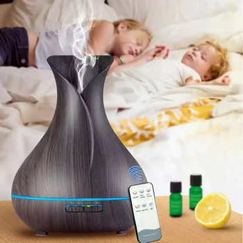 550ML Aroma Essential Oil Aromatherapy Diffuser With Wood Grain Remote Control Air Humidifier 7 Color LED Lights For Home Office 
550ML Aroma Essential Oil Aromatherapy Diffuser With Wood Grain Remote Control Air Humidifier 7 Color LED Lights For Home Office