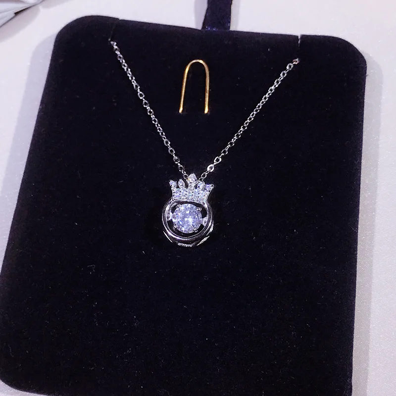 Fashion Designer Women Statement Sparkling Zircon Decorative Crown Pendant Pure 925 Sterling Silver Hot Women Collar Necklace
Fashion Designer Women Statement Sparkling Zircon Decorative Crown Pendant Pure 925 Sterling Silver Hot Women Collar Necklace