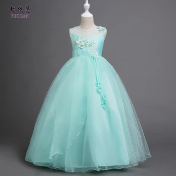 4 to 14 Years Girls Long Dress for Girls Wedding and Party Appliques Flower Green Princess Costume Kids Pageant Clothes 1L11A
4 to 14 Years Girls Long Dress for Girls Wedding and Party Appliques Flower Green Princess Costume Kids Pageant Clothes 1L11A