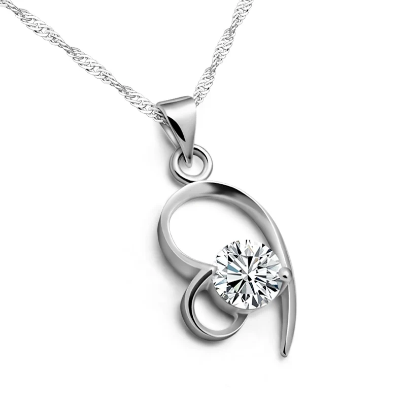 Crystal Heart Necklace Pendant Female Short Silver Chain Pendant Necklaces Heart-shaped Crystal Wedding Ladies Necklace Gifts
Crystal Heart Necklace Pendant Female Short Silver Chain Pendant Necklaces Heart-shaped Crystal Wedding Ladies Necklace Gifts