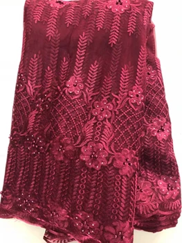 High Quality 2019 African French Net Lace Fabric Embroidered Nigerian Lace Fabric 5Yards tulle net Lace With Stones ALL3767
High Quality 2019 African French Net Lace Fabric Embroidered Nigerian Lace Fabric 5Yards tulle net Lace With Stones ALL3767