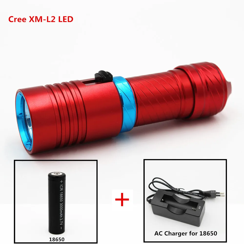 1200LM XM-L2 LED Diving Flashlight Underwater Waterproof 100M Torch Lamp Light Camping Lanterna With Stepless dimming
1200LM XM-L2 LED Diving Flashlight Underwater Waterproof 100M Torch Lamp Light Camping Lanterna With Stepless dimming