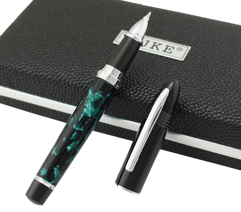 Duke 911 Celluloid Marble Green Luxurious Rollerball Pen Beautiful Shark Shape Medium Point Writing Pen Business Office Supplies
Duke 911 Celluloid Marble Green Luxurious Rollerball Pen Beautiful Shark Shape Medium Point Writing Pen Business Office Supplies