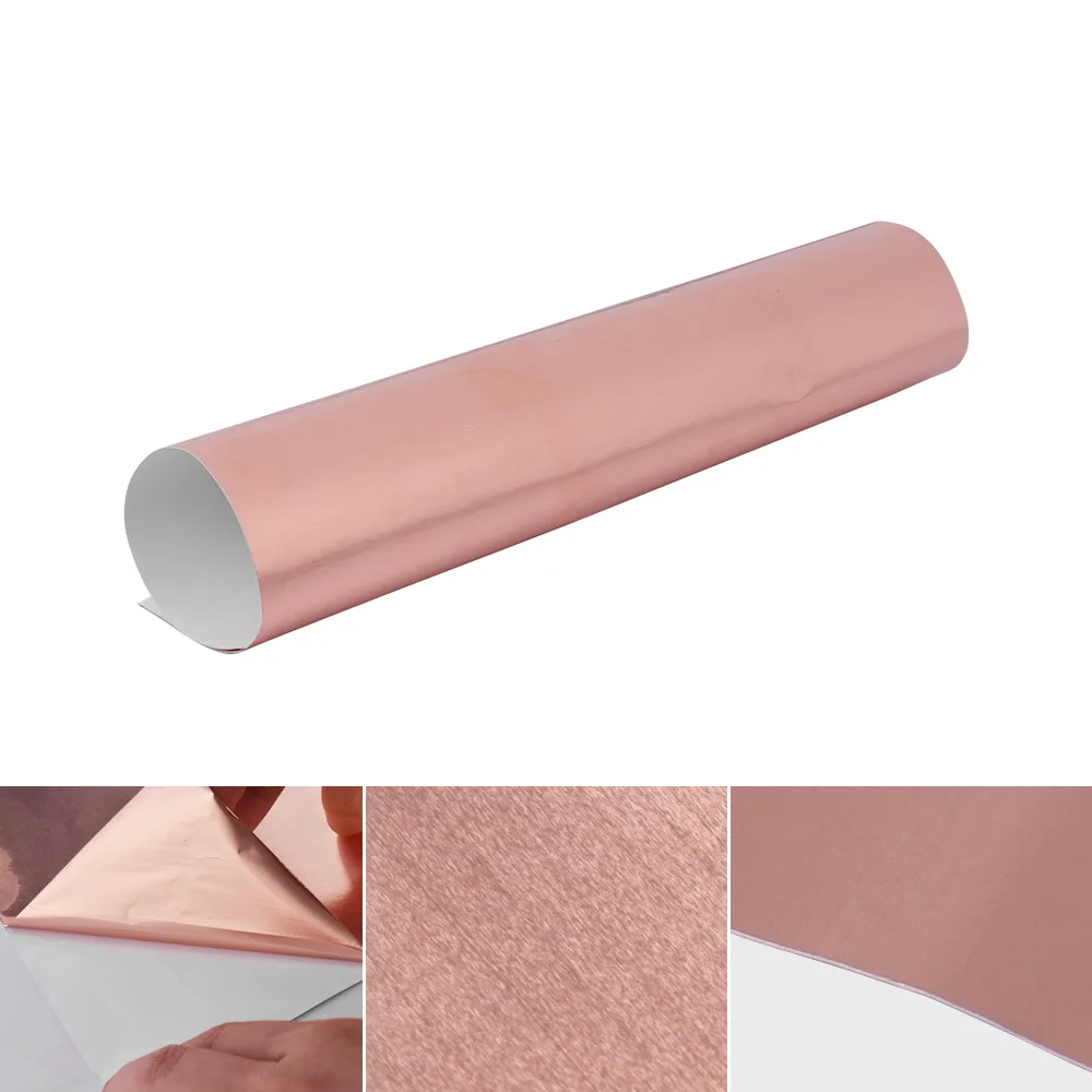 30 * 20cm Guitar Copper Foil Tape Electro-Magnetic Interference Shielding Self-adhesive Electric Guitar Copper Foil Tape
30 * 20cm Guitar Copper Foil Tape Electro-Magnetic Interference Shielding Self-adhesive Electric Guitar Copper Foil Tape