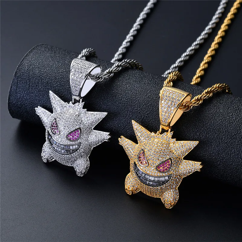 Mens Necklaces Halloween Mask Pendant Necklace With Chain New Arrival Cubic Zircon Pendant Hip Hop Rock Jewelry
Mens Necklaces Halloween Mask Pendant Necklace With Chain New Arrival Cubic Zircon Pendant Hip Hop Rock Jewelry