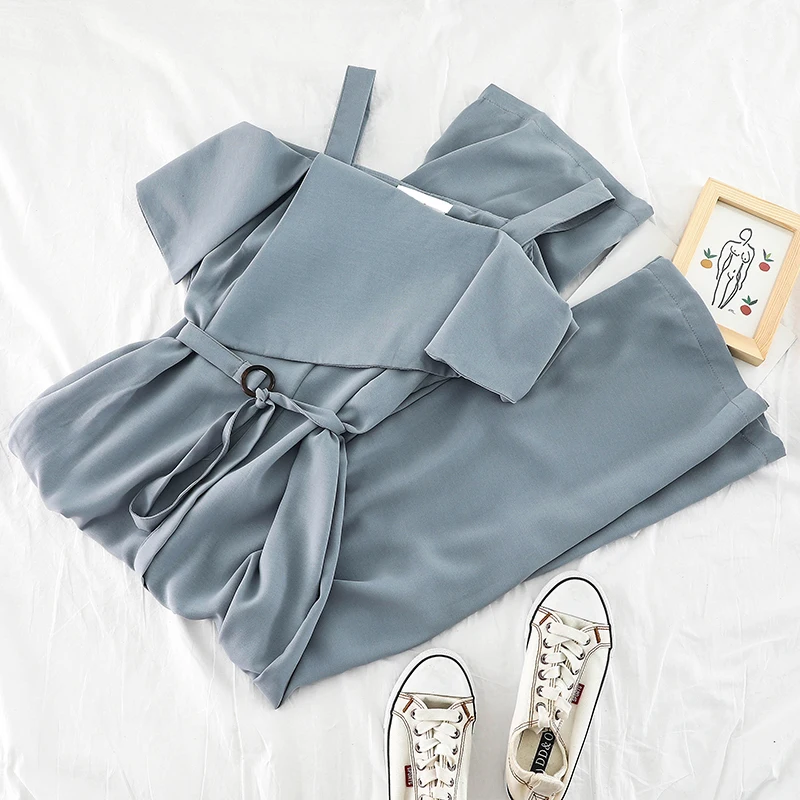 2019 new fashion women's rompers Strap jumpsuit holiday travel high waist loose casual pants wide leg H511
2019 new fashion women's rompers Strap jumpsuit holiday travel high waist loose casual pants wide leg H511